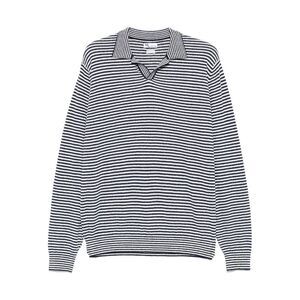 Doppiaa Men Striped Long Sleeve Polo
